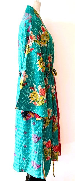 Kantha Bae Dreamweaver Kimono Is A Statement Piece. Turquoise