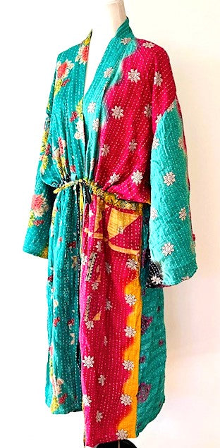 Kantha Bae Dreamweaver Kimono Is A Statement Piece. Turquoise