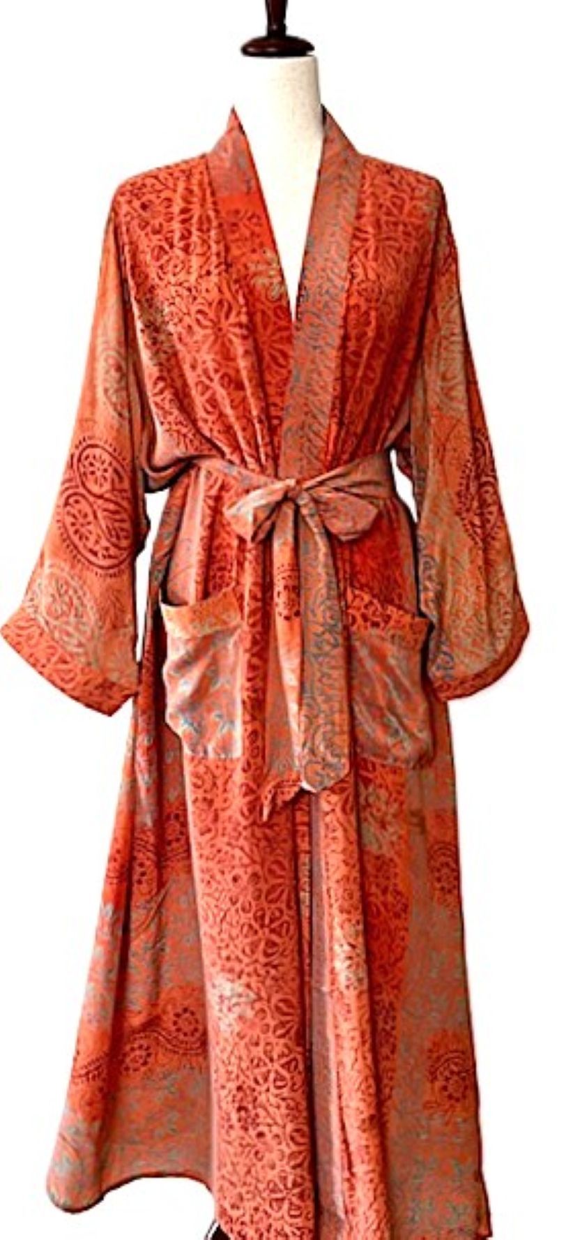 Luxurious and Glamorous  Silk Kimono Duster. Scene Stealer.