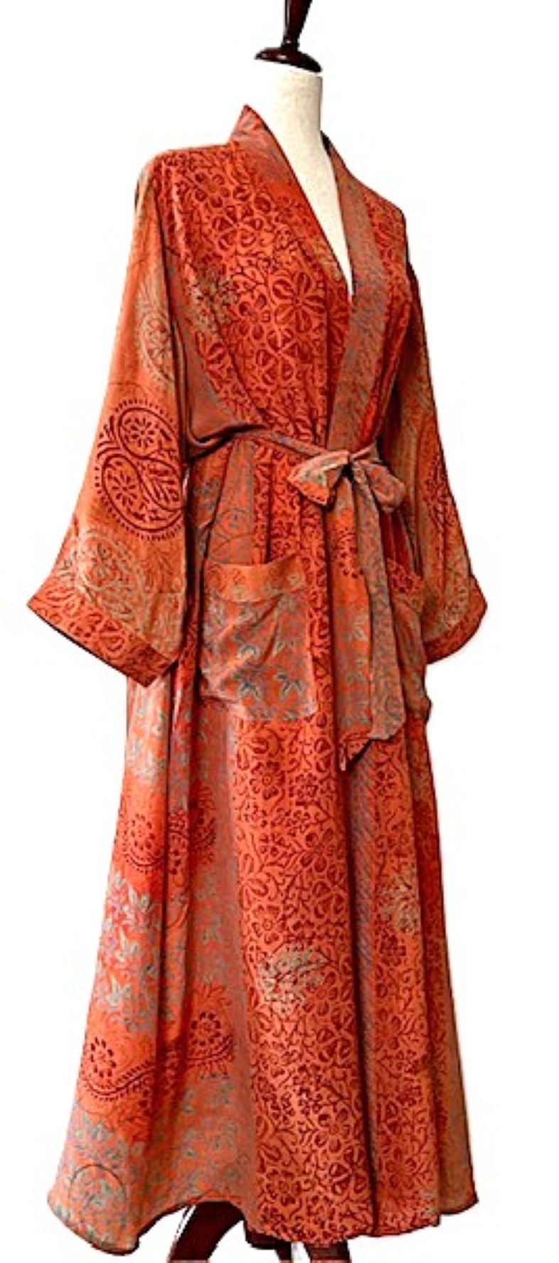 Luxurious and Glamorous  Silk Kimono Duster. Scene Stealer.