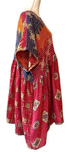 Top of the Line Silk Kimono Duster Mixed Print (Bronze/Turquoise)