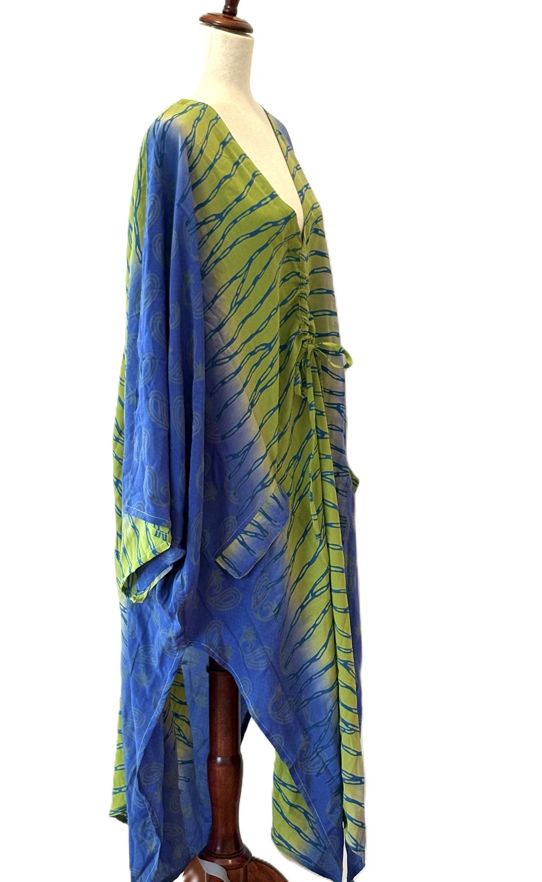 Kantha Bae Crepe Sari Moondance Muu  (Blue)