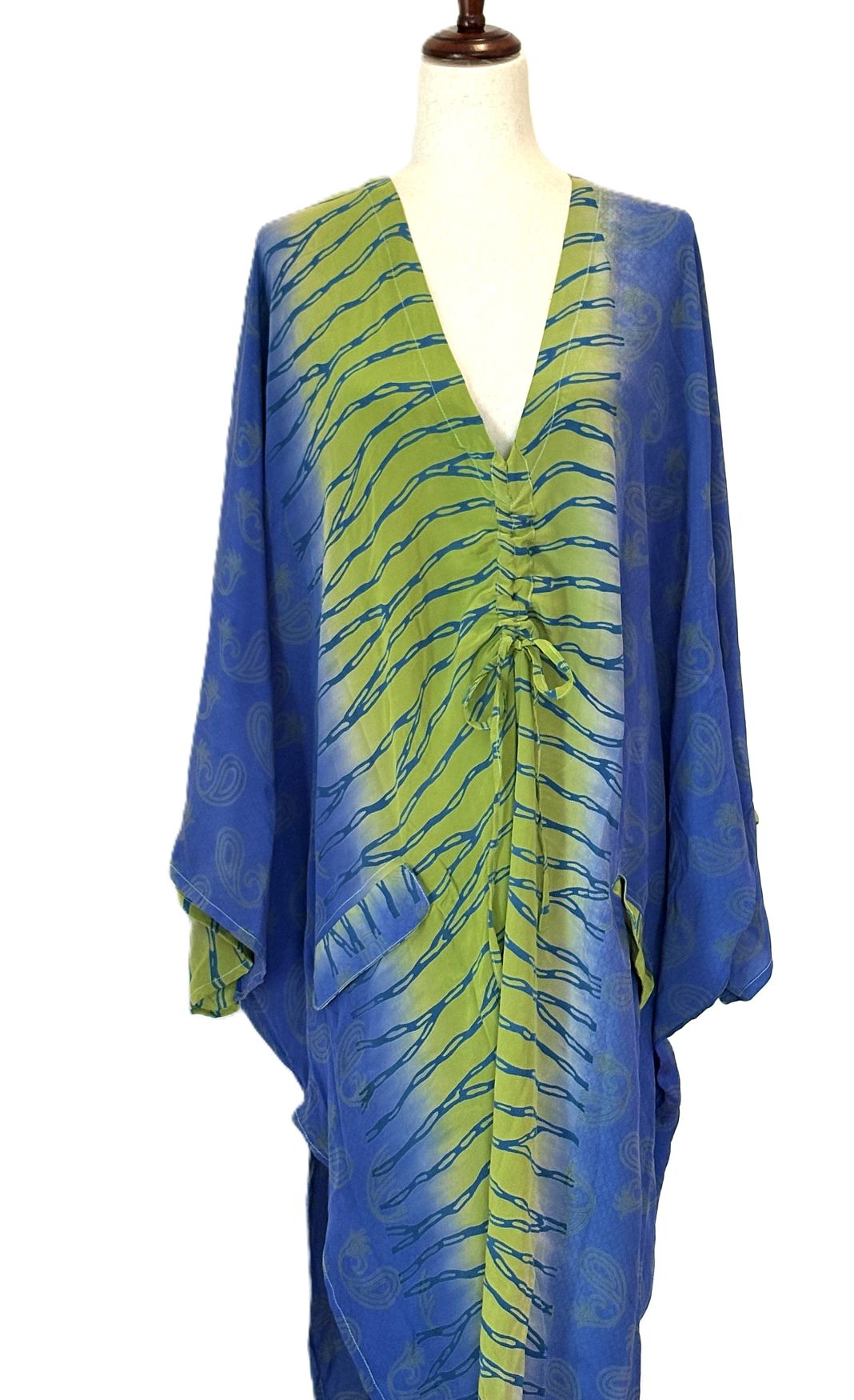 Kantha Bae Crepe Sari Moondance Muu  (Blue)