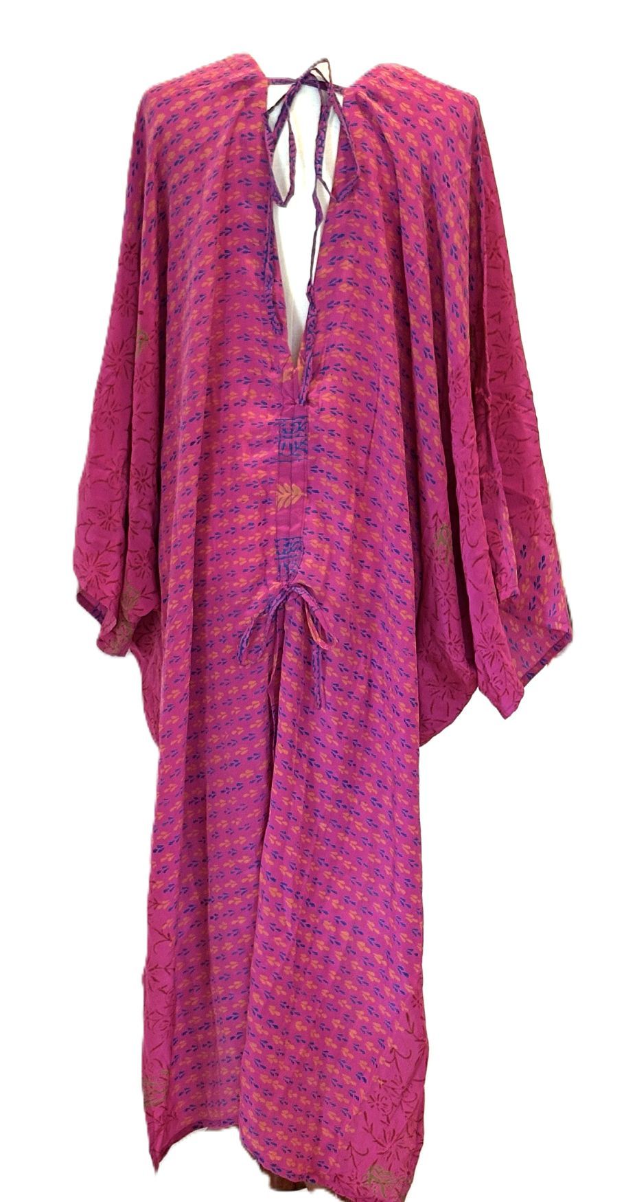 Kantha Bae Crepe Sari Moondance Muu  (Fuschia)