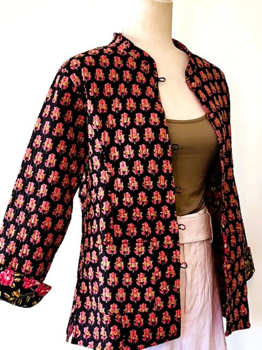 Specialty Collection: Fashionable Waistcoat Jacket, Fully Reversible. (Rose)