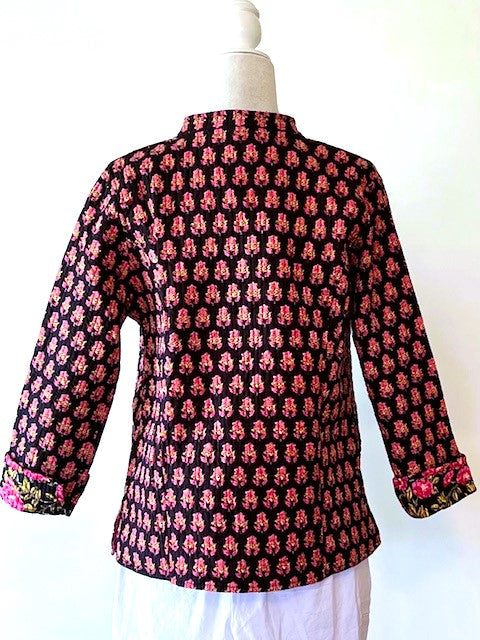 Specialty Collection: Fashionable Waistcoat Jacket, Fully Reversible. (Rose)