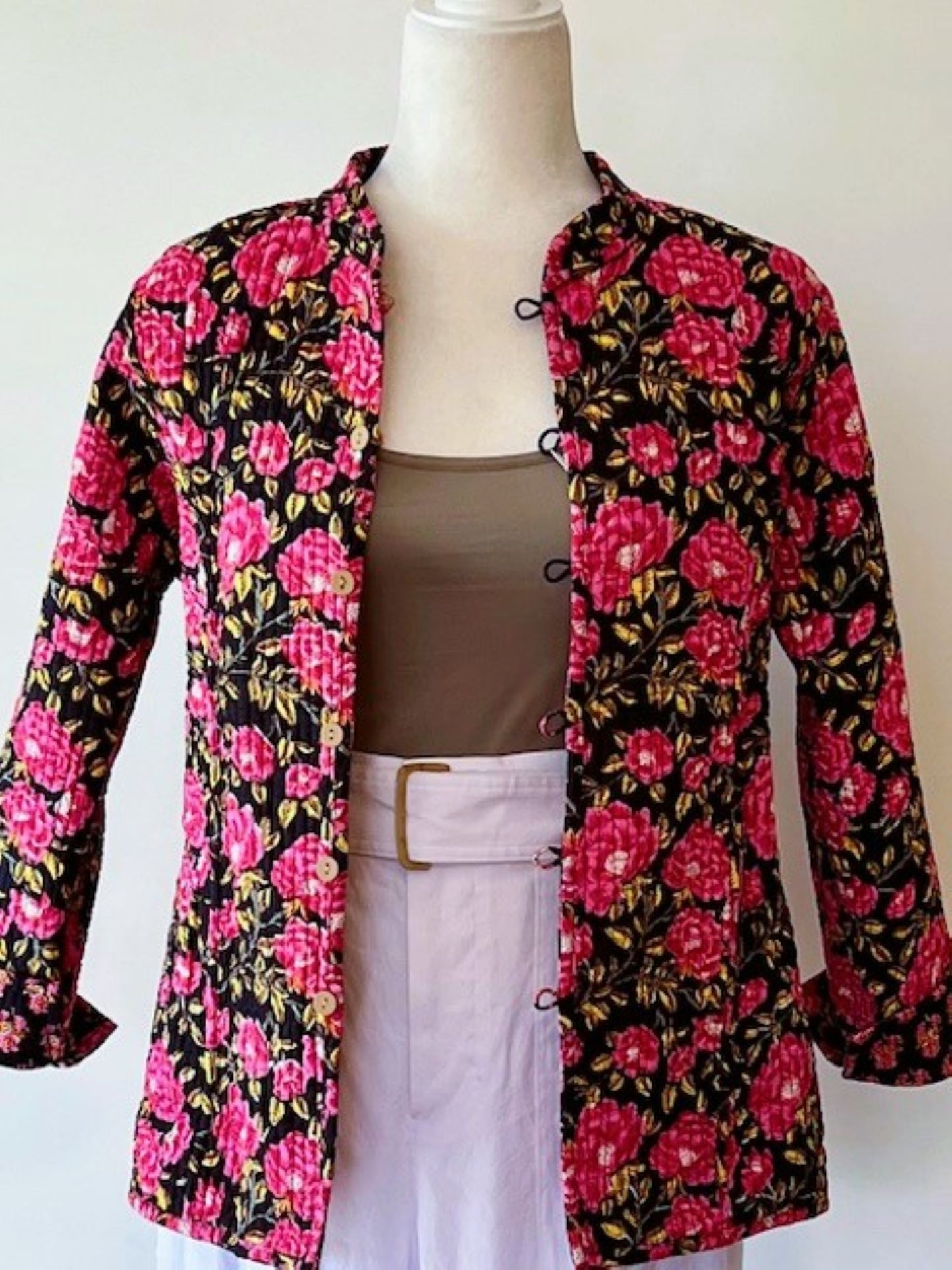 Specialty Collection: Fashionable Waistcoat Jacket, Fully Reversible. (Rose)