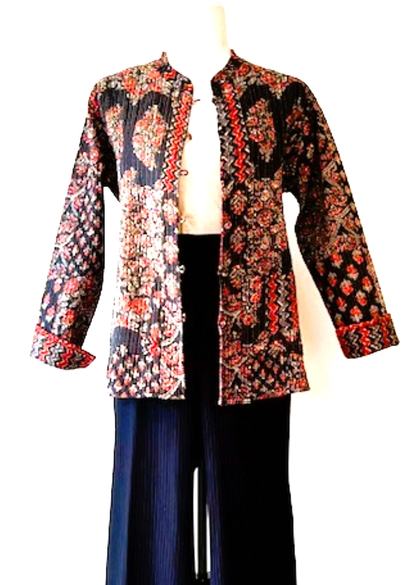 Specialty Collection: Fashionable Waistcoat Jacket, Fully Reversible. (Red)