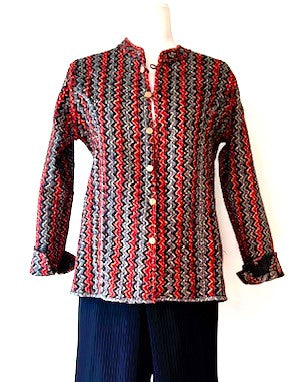 Specialty Collection: Fashionable Waistcoat Jacket, Fully Reversible. (Red)