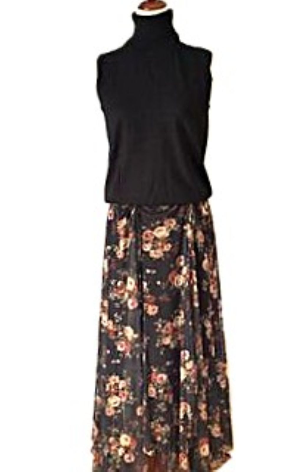 Skirt, Floral-Print Mesh Ruched Drawstring Handkerchief Maxi