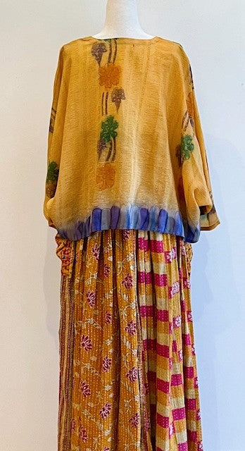 Maxi Silk Circle Skirt Offers A Comfortable Alternative.  (3 Prints)