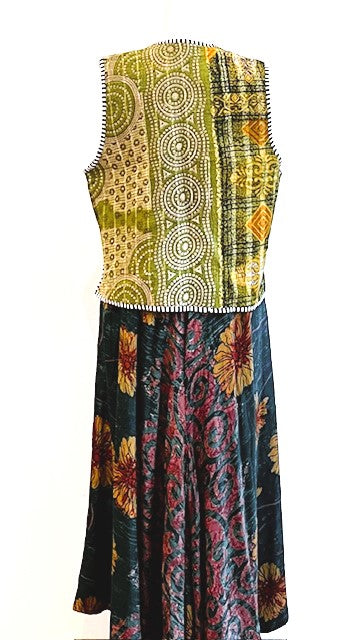 Maxi Silk Circle Skirt Offers A Comfortable Alternative.  (3 Prints)