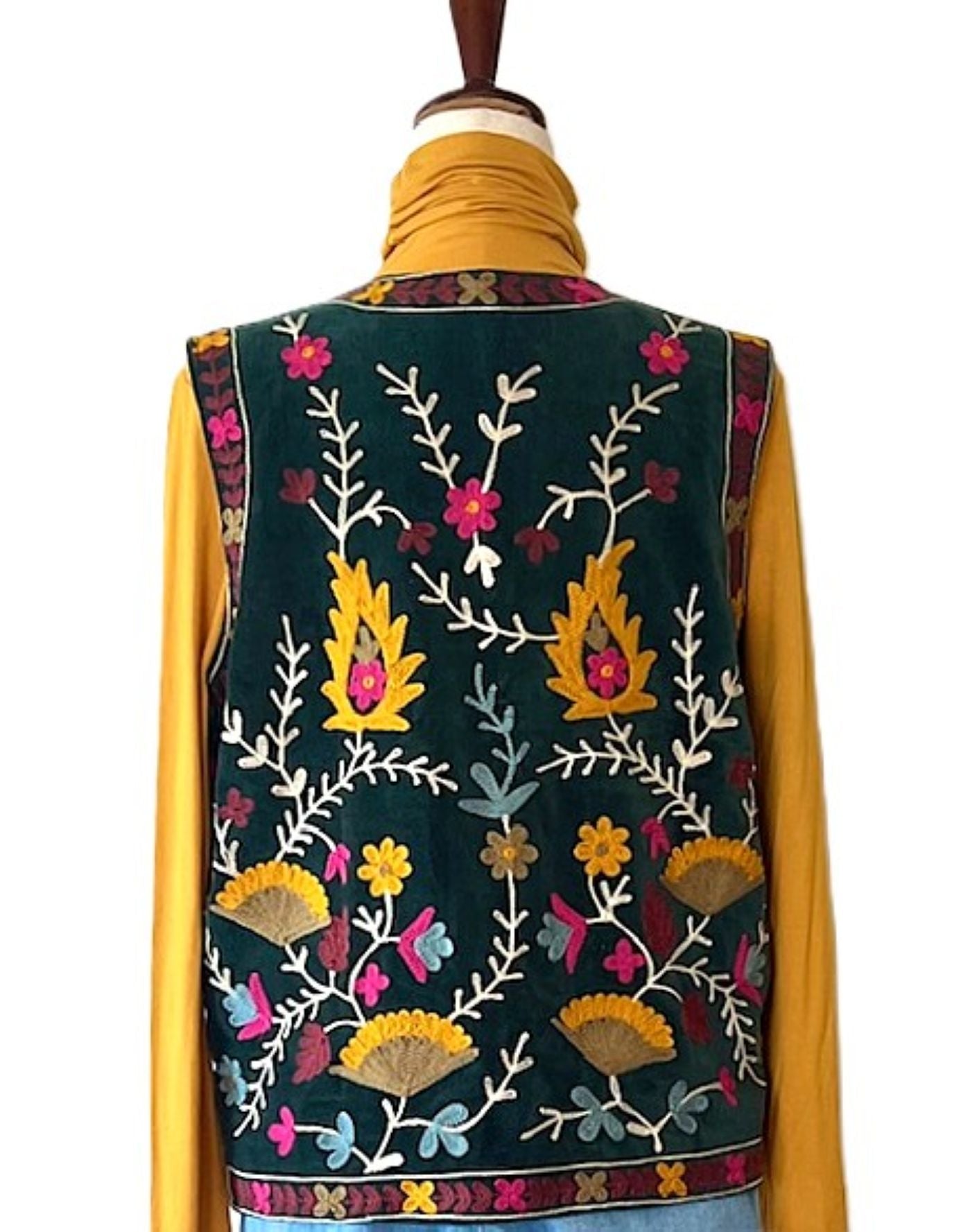 Jackets, Fully Reversible Designer Handmade Embroidered Vest Can Elevate Your Wardrobe.