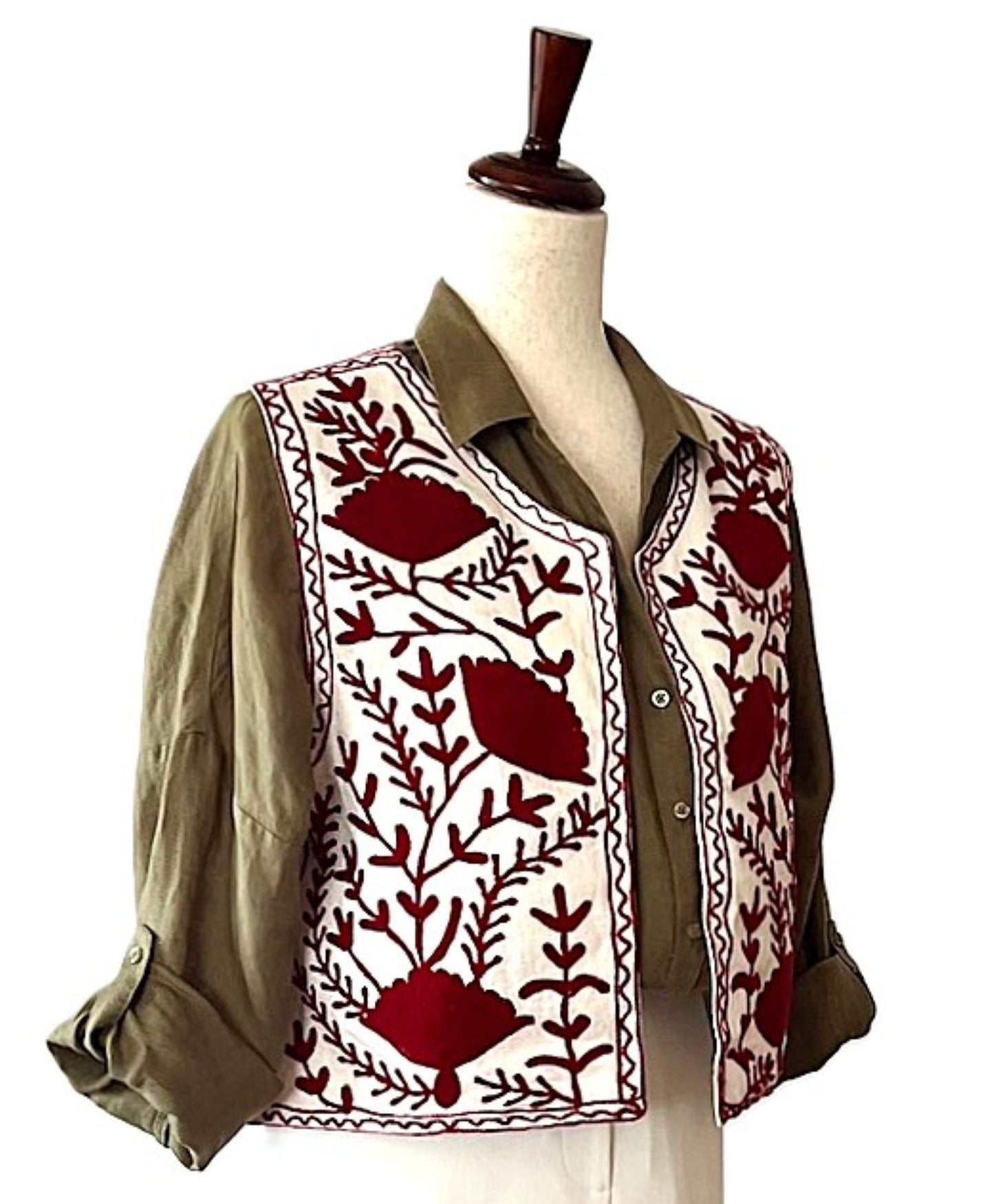 Jackets, Designer Handmade Embroidered Vest Can Elevate Your Wardrobe.