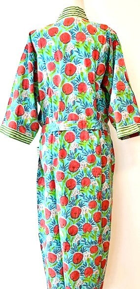 Best Seller: Rich Mixed Print Kimono Dusters (Green Apples)