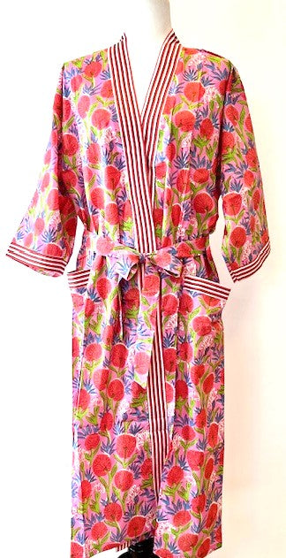 Best Seller: Rich Mixed Print Kimono Dusters (Pink Garden)