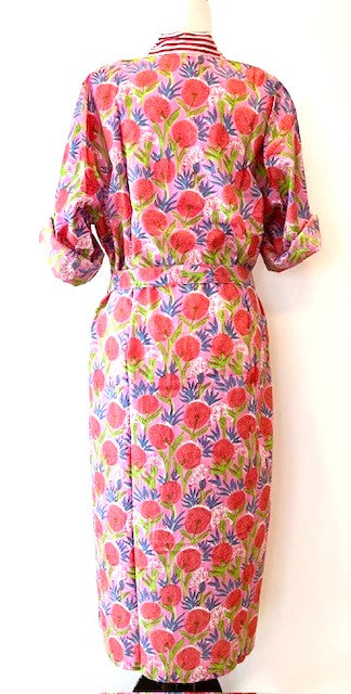 Best Seller: Rich Mixed Print Kimono Dusters (Pink Garden)