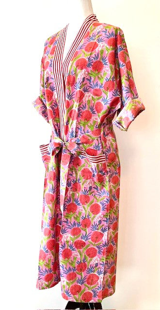 Best Seller: Rich Mixed Print Kimono Dusters (Pink Garden)