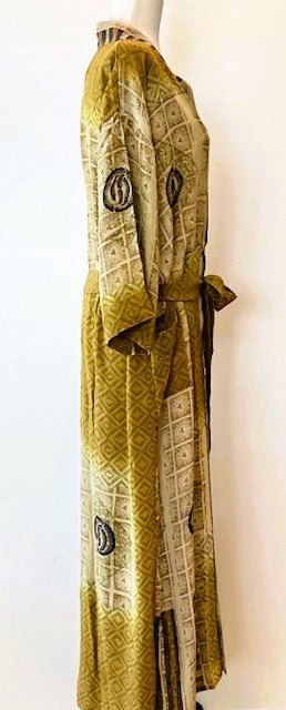 Luxury Silk Kimono Duster,  Dramatic (Bronze)