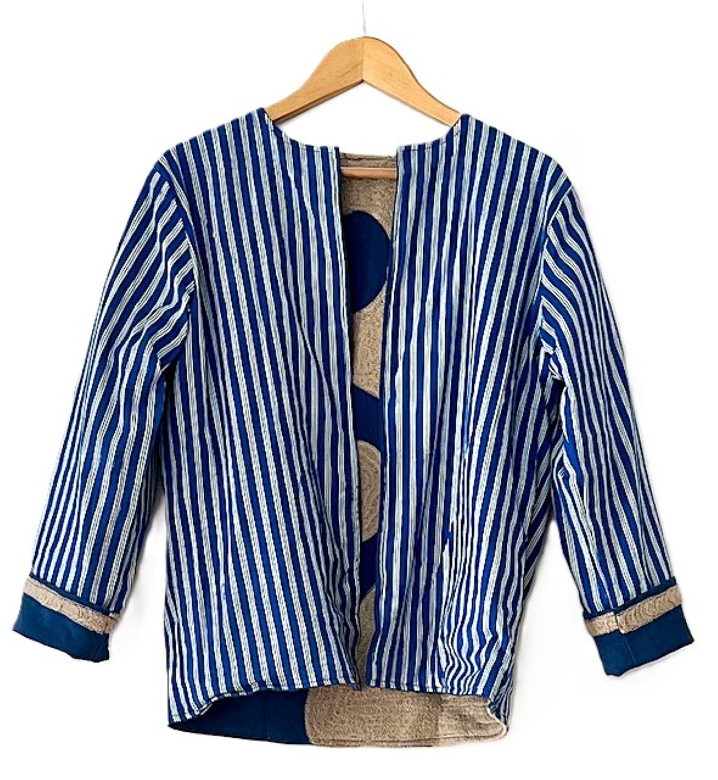 Specialty Collection: Fashion Forward Contemporary Suzani Short Jacket  (Royal Beige)