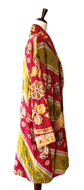 Kantha Bae Blazer Jacket is a No Brainer (Red/Green)