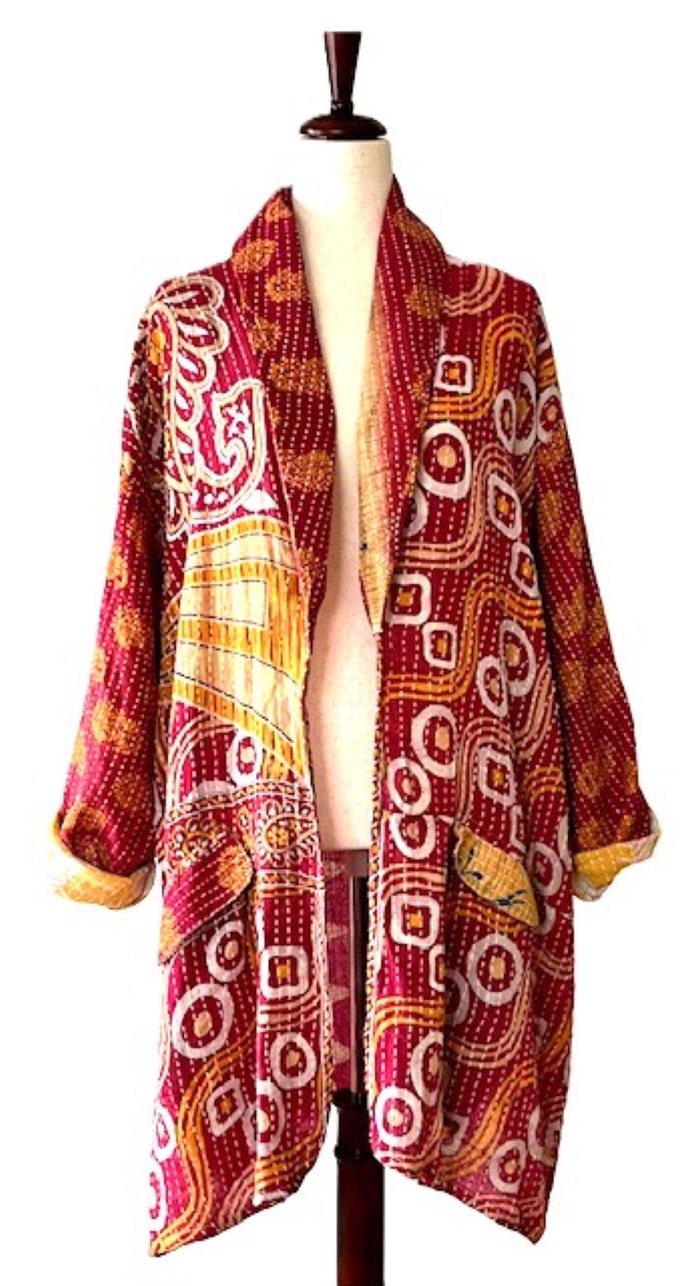 Kantha Bae Blazer Maroon)