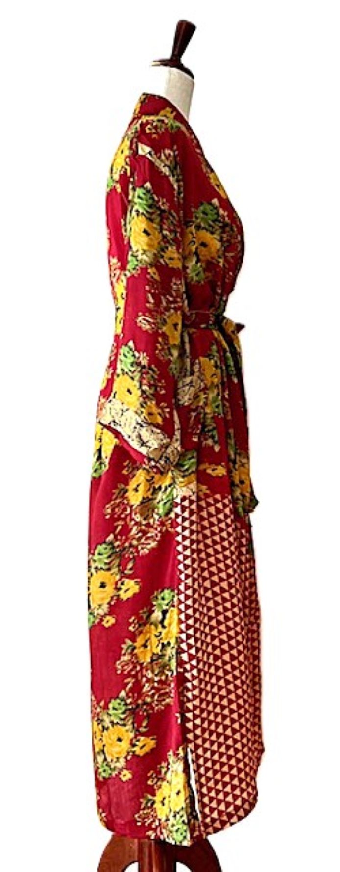 Luxurious and Fashionable Silk Kimono Duster Dress. On Trend