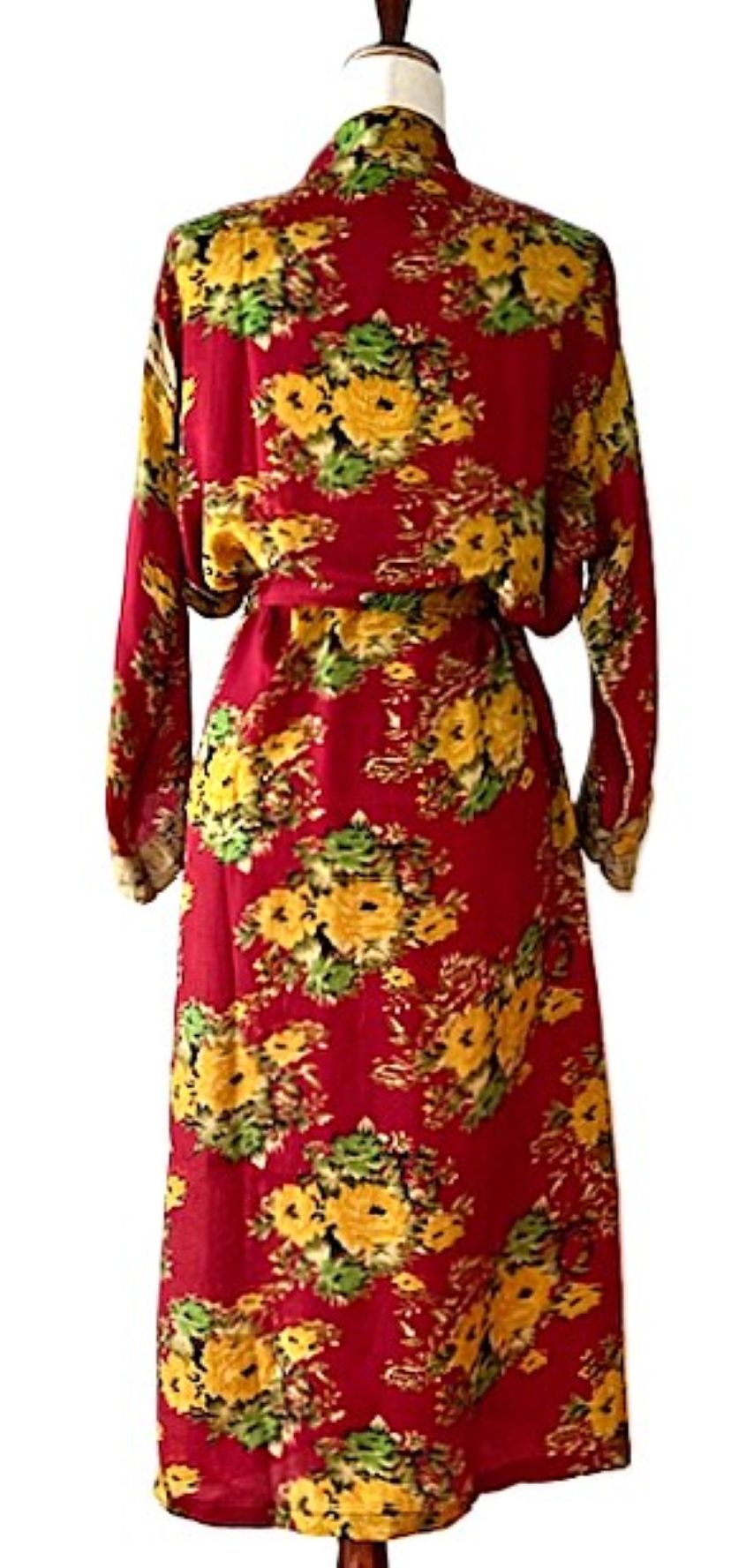 Luxurious and Fashionable Silk Kimono Duster Dress. On Trend