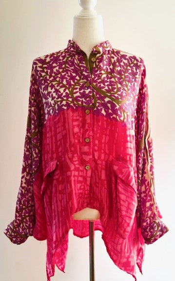 Luxe Silk Tunic: Favorite of the Season (Pink)