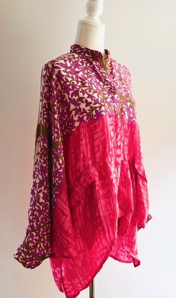 Luxe Silk Tunic: Favorite of the Season (Pink)