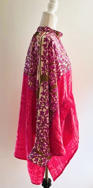 Luxe Silk Tunic: Favorite of the Season (Pink)