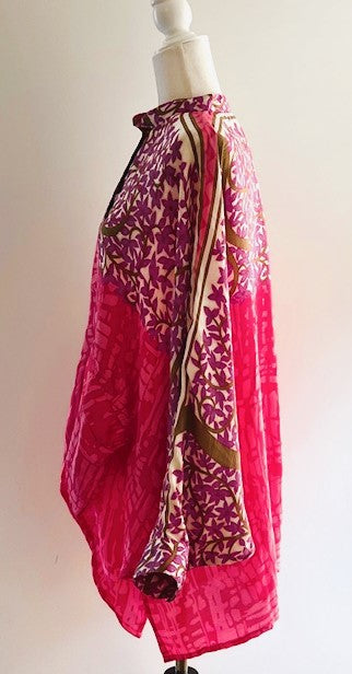 Luxe Silk Tunic: Favorite of the Season (Pink)