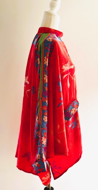 Luxe Silk Tunic: Favorite of the Season (Red)