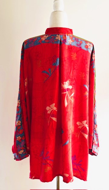 Luxe Silk Tunic: Favorite of the Season (Red)