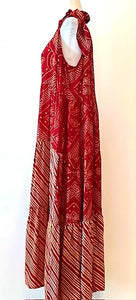 Silk Midi Sundress Will Be Your Dress For The Season (Red)