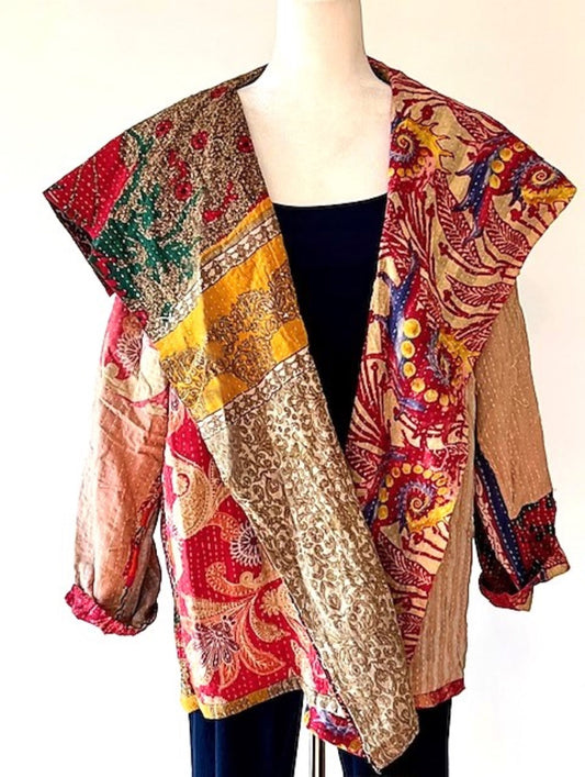 Fully Rreversiblle High Fashion Kantha Jackets Are in Demand (Light Weight)