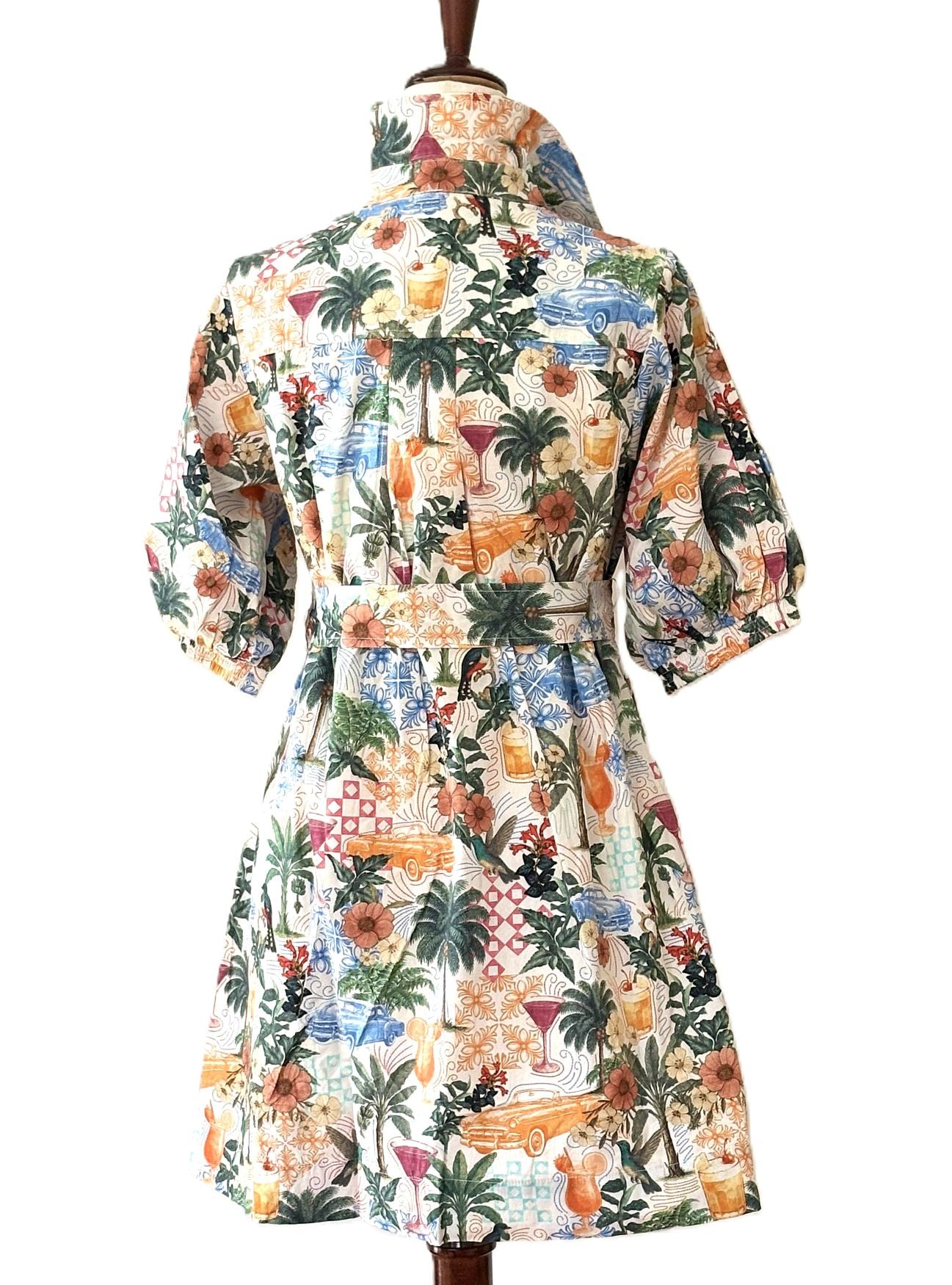 Dresses: Tropical Conversation Print Mini Speaks Summer