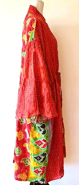 Kantha Bae Dreamweaver Kimono Is A Statement Piece. (Red Citrus)