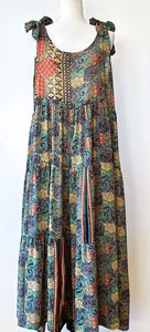 Silk Midi Sundress Will Be Your Dress For The Season (Blue)
