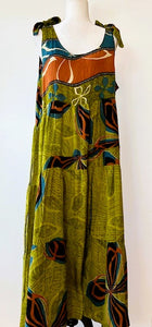 Silk Midi Sundress Will Be Your Dress For The Season (Olive)