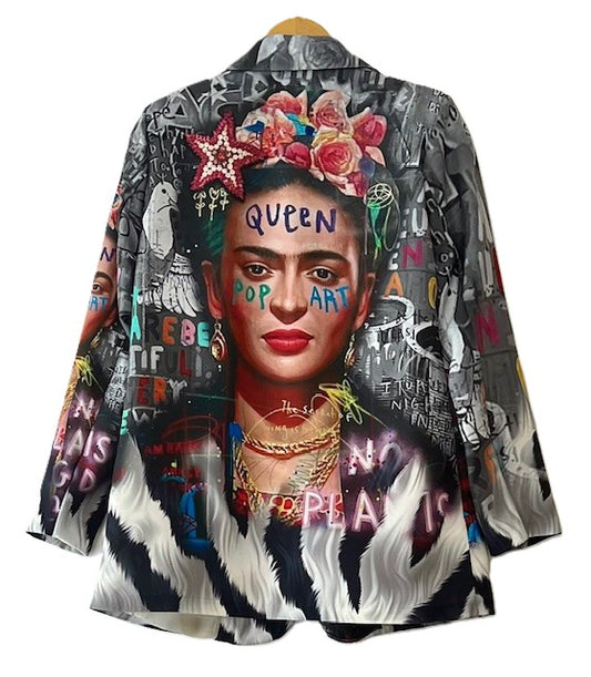 Contemporary One Size Italian Printed Blazers. (Picasso and or Frida)
