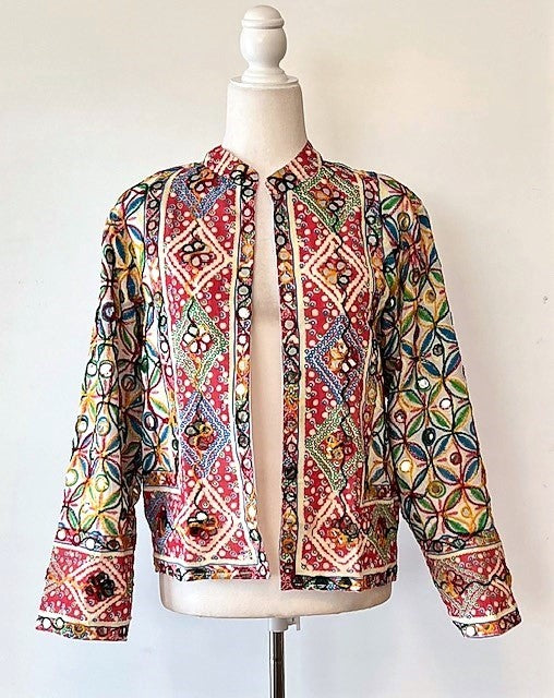 Short Hand Embroidered Jacket Mixed Colors (Light)