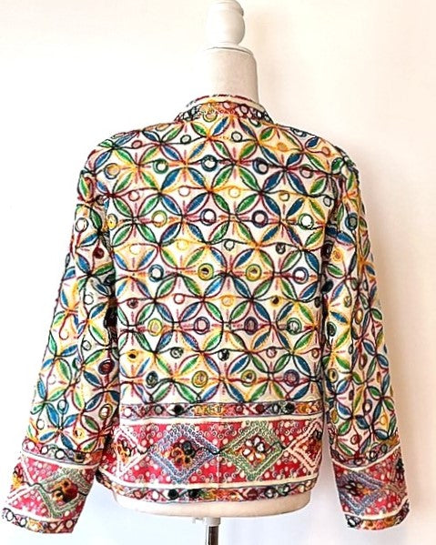 Short Hand Embroidered Jacket Mixed Colors (Light)