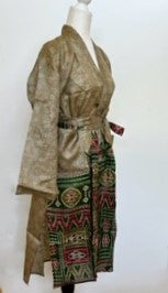 Silk Kimono Duster:  Quiet Elegancce (Olive)