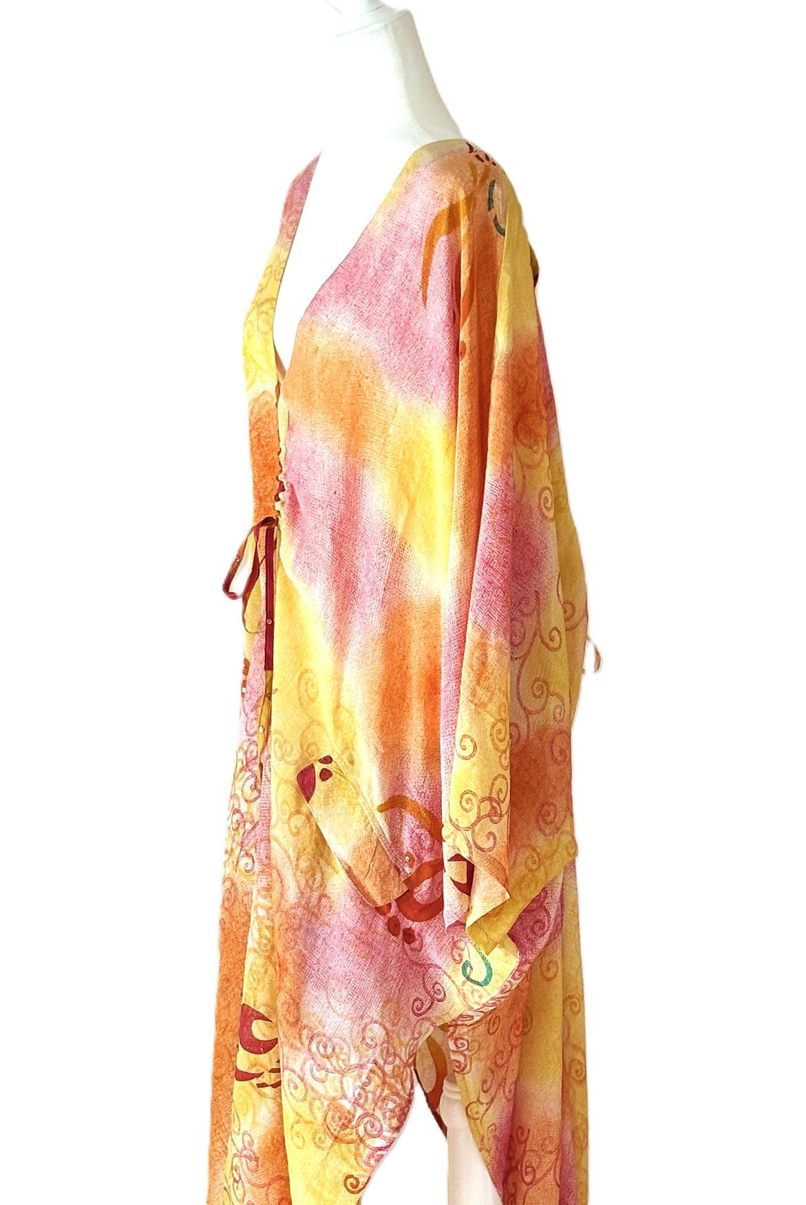 Kantha Bae Crepe Sari Moondance Muu  (Tie Dye)