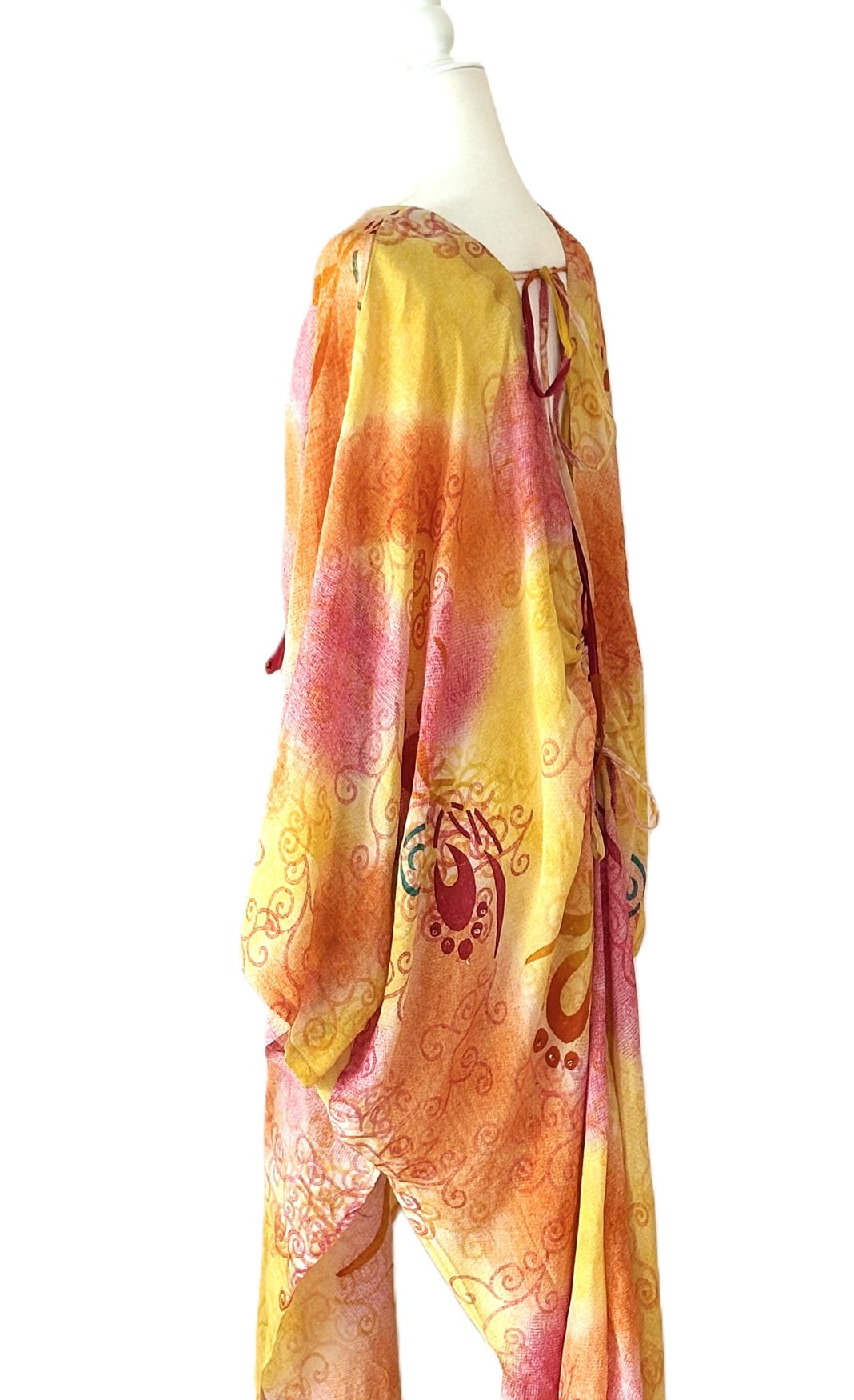 Kantha Bae Crepe Sari Moondance Muu  (Citrus Tones)