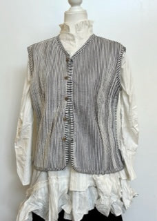 Designer Handmade Patchwork Vests (Reversible Stripe)