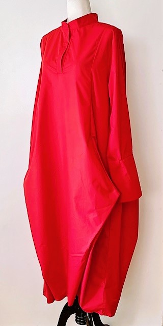 Perfect Avantgarde Midi Dress  (Red)