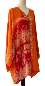 New Style Kantha Cropped Shacket Jacket  (Magenta)