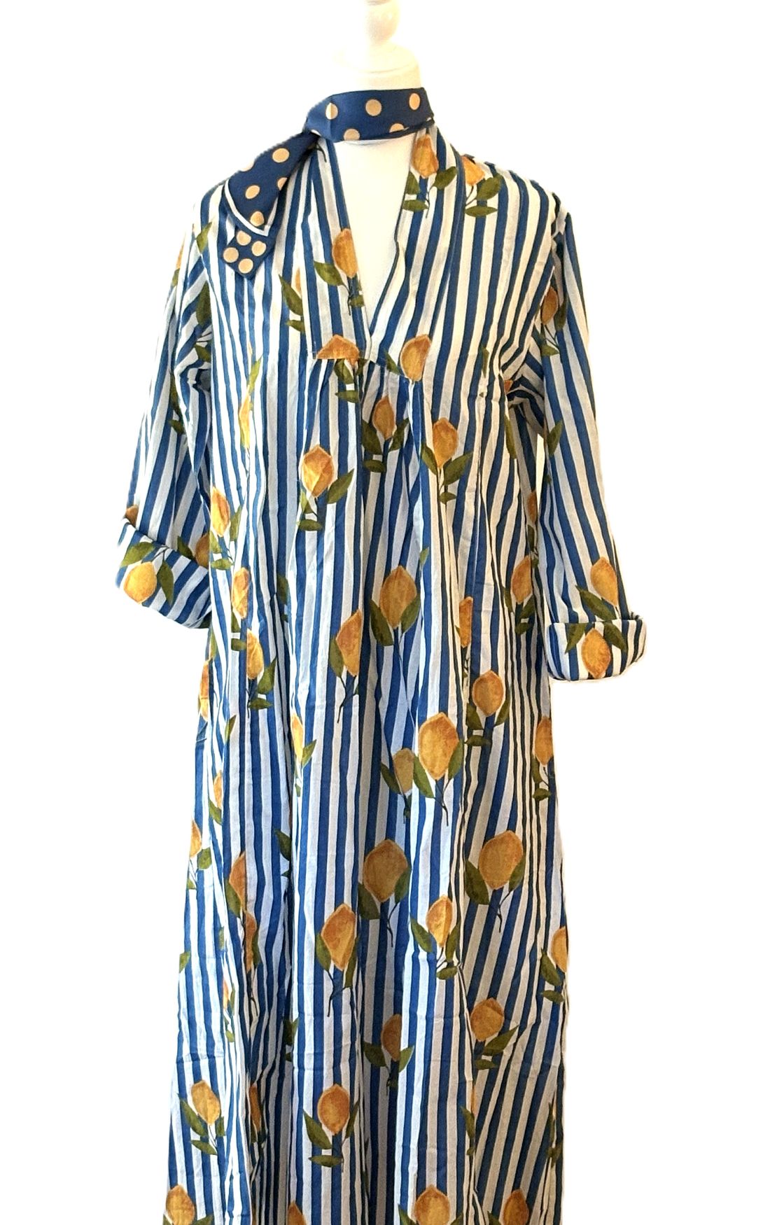 Dresses: Smart, Timeless And Fashionable Classic Striped Print. (Lemons)